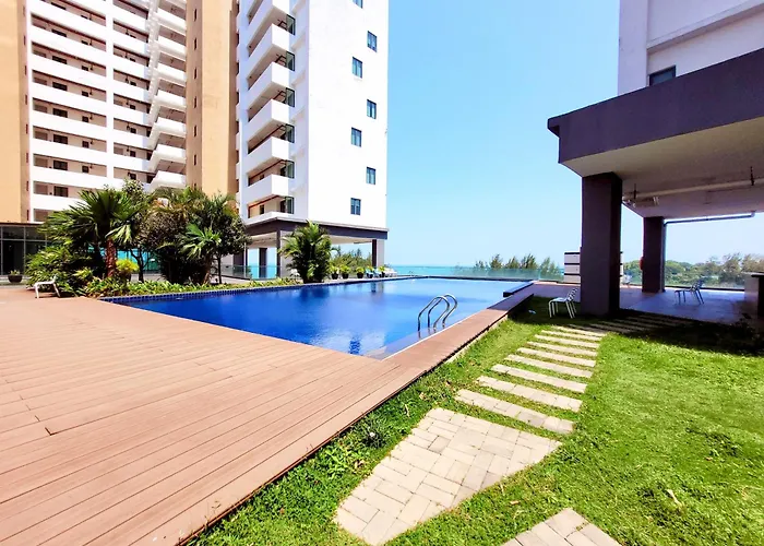 Pd Seaview Sunset Cozy Staycation With Pool & Netflix, Private Unit
