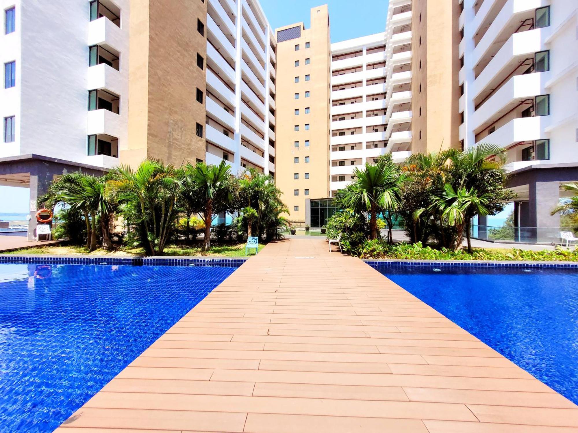 Apartment Pd Seaview Sunset Cozy Staycation With Pool & Netflix, Private Unit